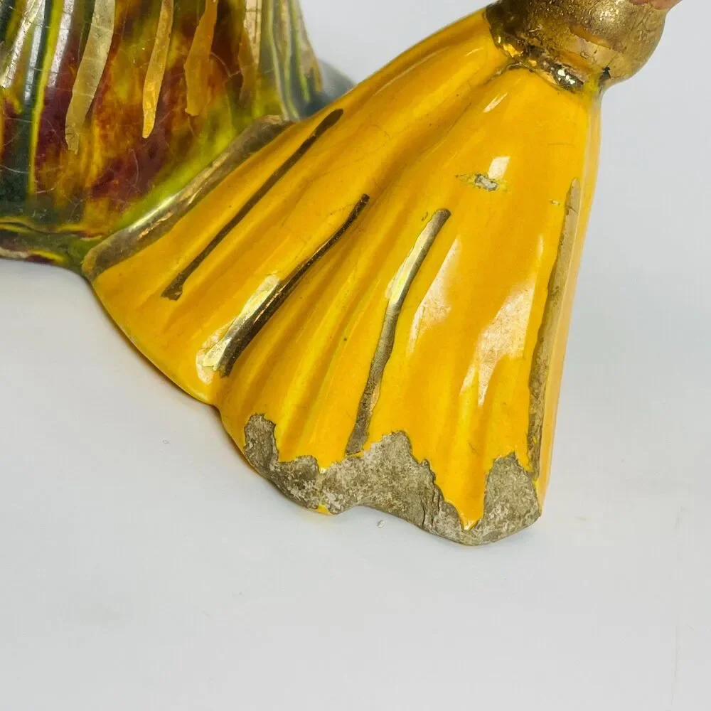 VTG Atlantic Mold Helga Housekeeper Cleaning Lady Lusterware Figurine 1970s 12